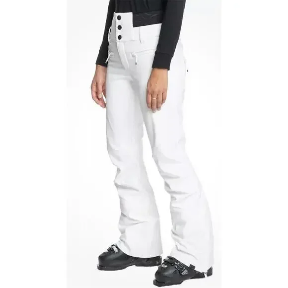 Roxy Rising High Ski Pant - White - Sz Large - Picture 2 of 9